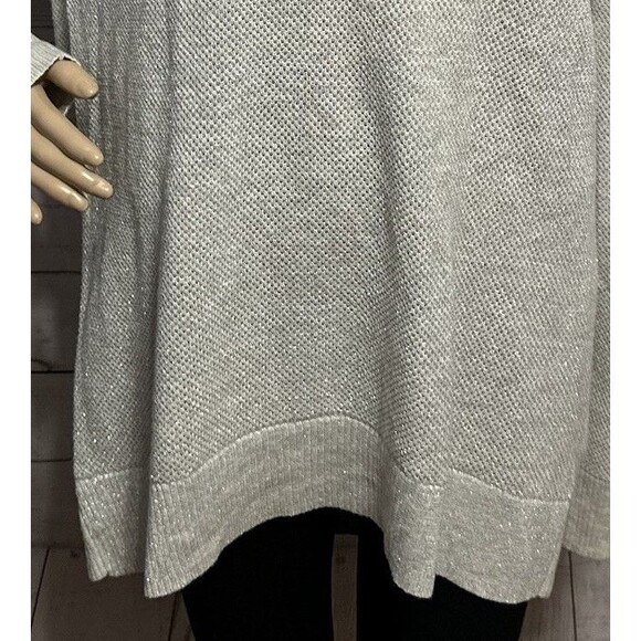 Gap Sweater Gray Silver Glittery Knit - Picture 8 of 13